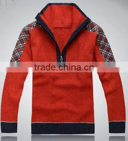 2014 hot sell wholesale high quality long sleeve men fashion pullover sweater