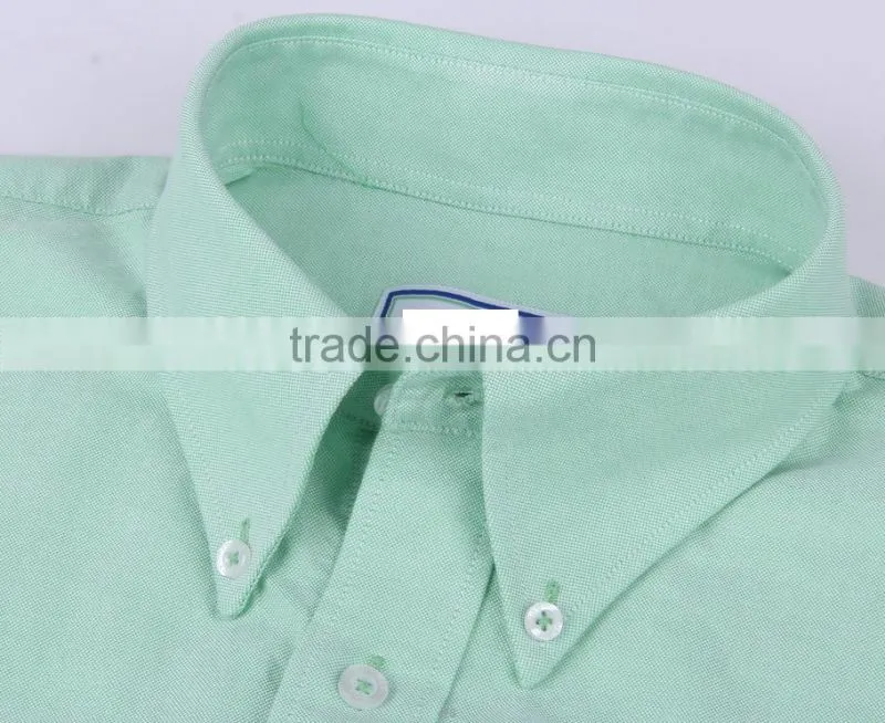 2017 new style Oxford men's long sleeve button down collar casual shirt