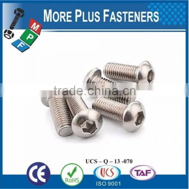 Made In Taiwan Hexagon Socket Button Head Cap Screw