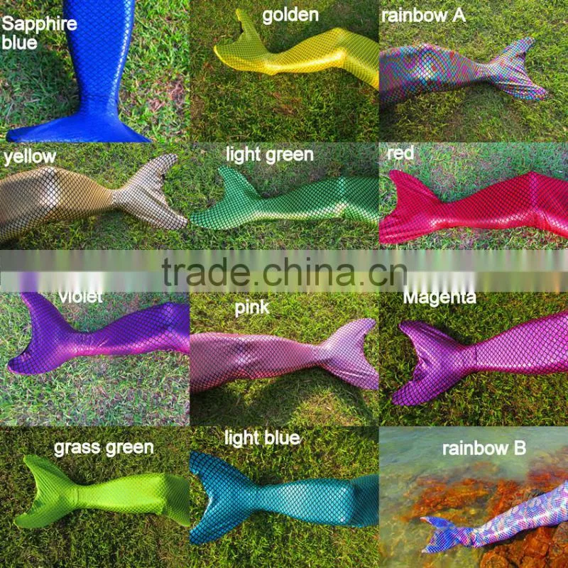 wholesale young girls hot sexy swimwear swimming mermaid tail for kids