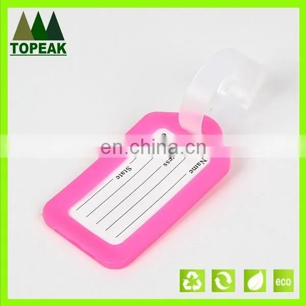 Popular Promotional Gifts With Client Logo Custom PVC Luggage Tag