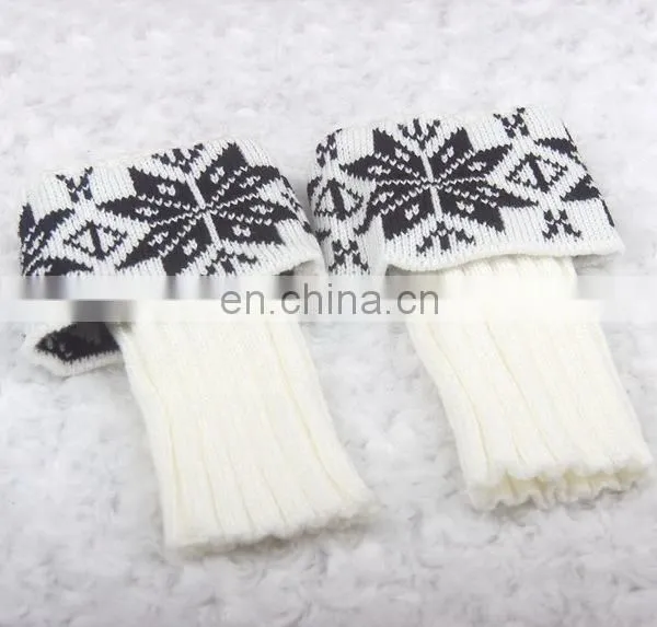 2016 New Arrival 3 Buttoned Lace Boot Socks Warm Winter Boot Cuffs