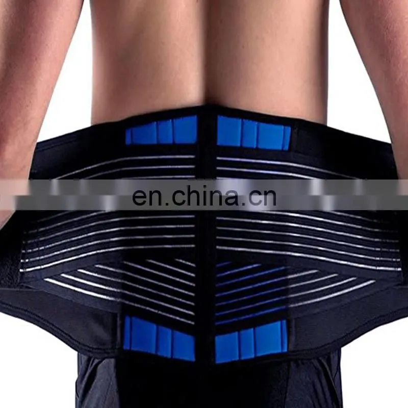 Deluxe Neoprene Double Pull Lumbar Lower Back Support Brace Exercise Belt