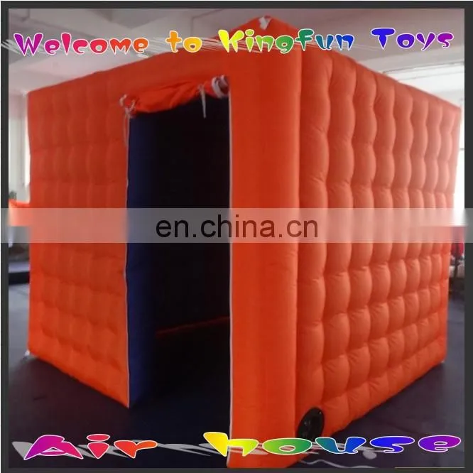 White inflatable divider wall