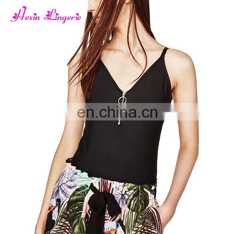 Black zipper v neck plus size romper short womens jumpsuits sexy bodycon