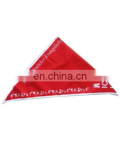 Cheap wholesale 100% cotton red trangle bandana printing big bandana
