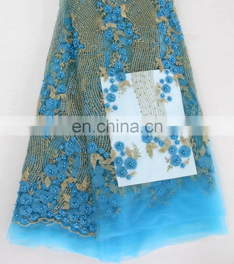 2016 china suppliers africanfrench beaded lace fabric ,wholesale tulle beaded lace fabric ,beaded lace ,tulle lace for wedding