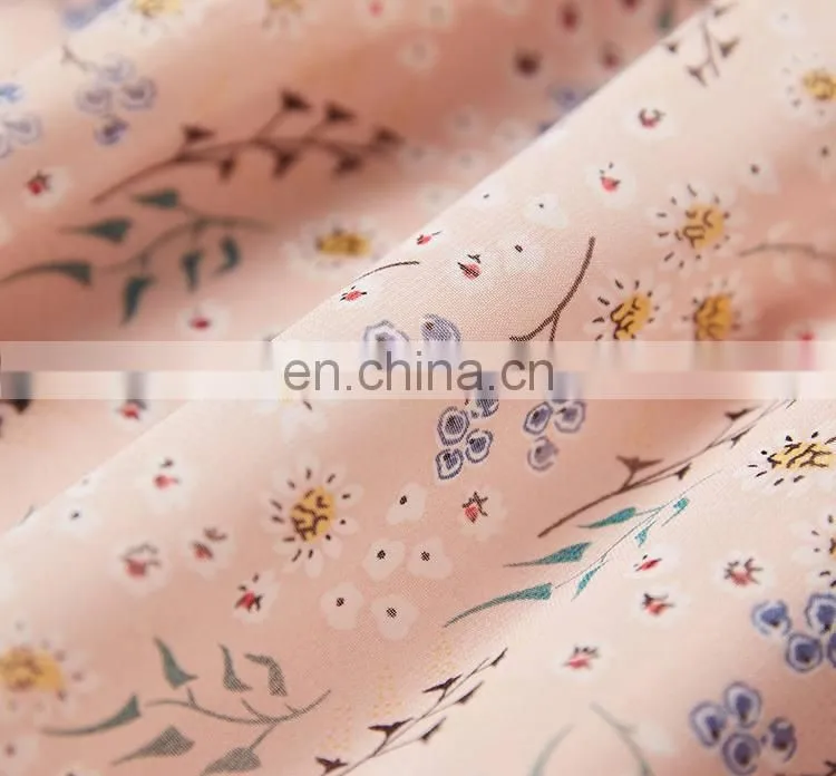 custom 100% polyester printed chiffon fabric design