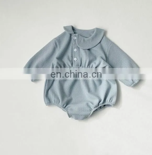 Long sleeve autumn winter baby rompers multi colors kids one piece jumpsuits