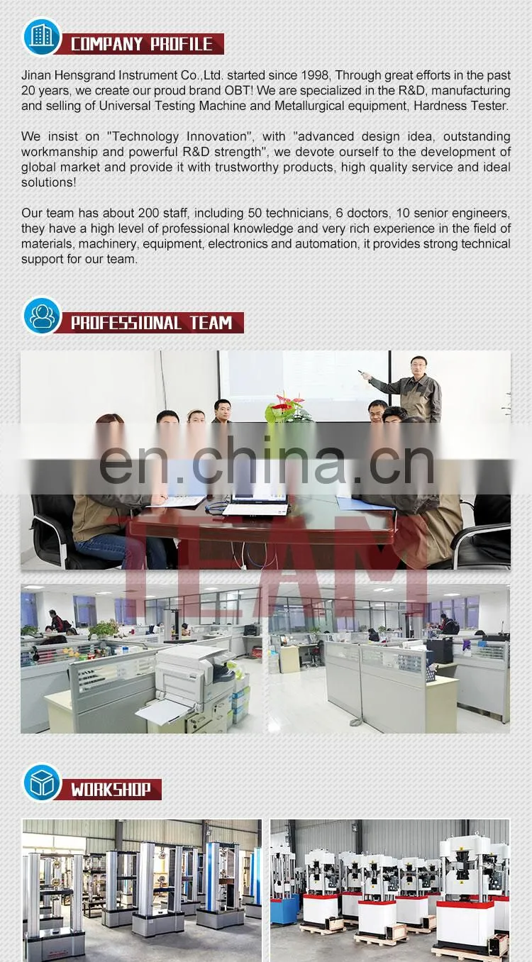 Hot selling hydraulic brick compression 200ton equipment compressive strength testing machine concrete made in China