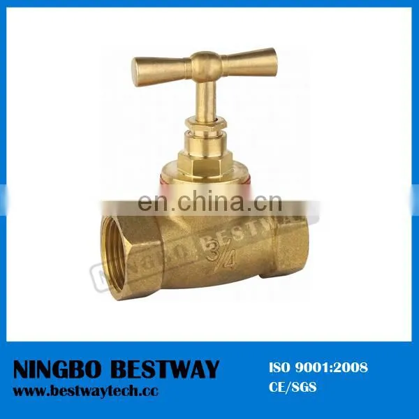 CW617N Brass Y type stop valve with Plastic Handle