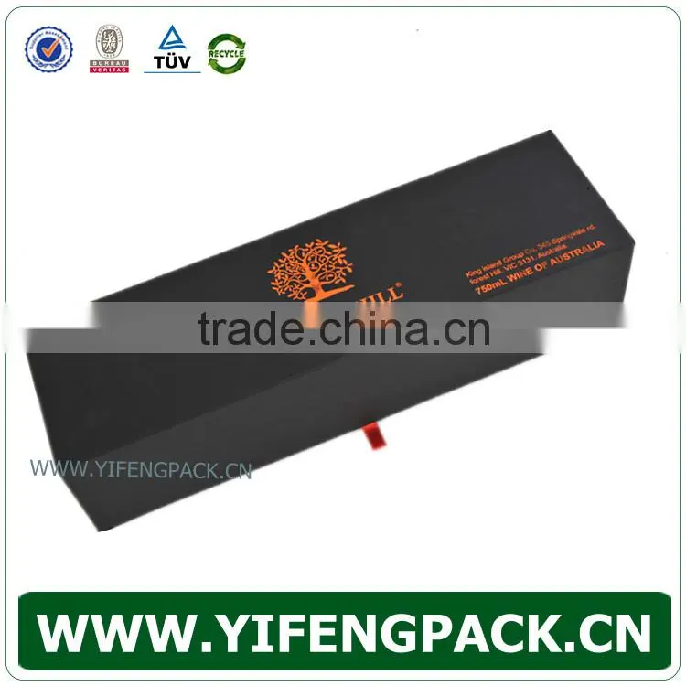 China supplier OEM cheap folding with silk wine presentation boxes