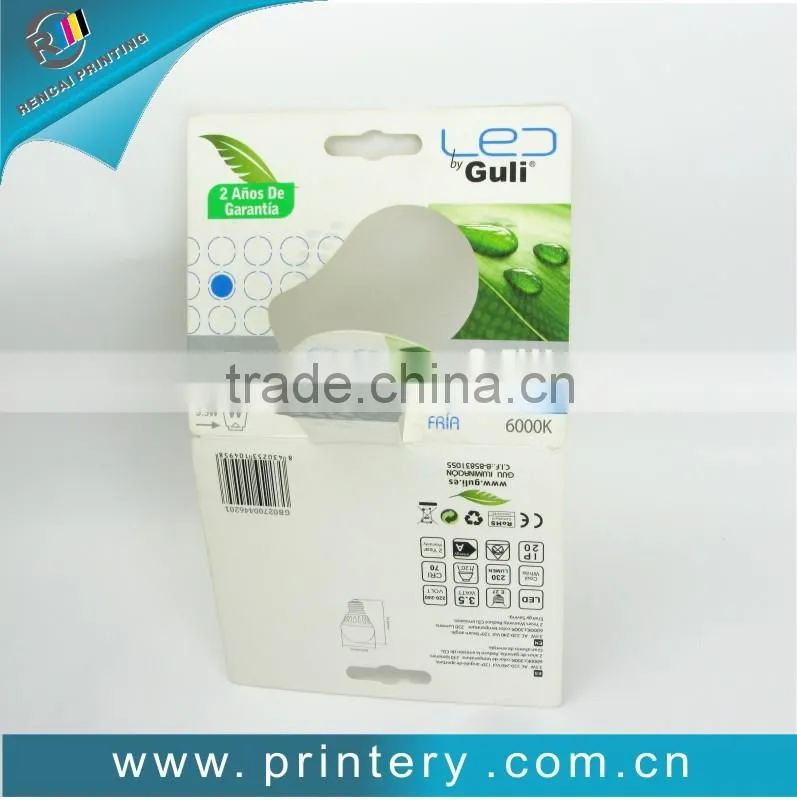 Color gift blister card from china