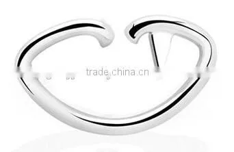 Irregular oval 316L surgical steel Tragus cartilage Daith Body Piercing Jewelry