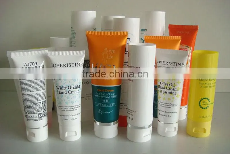 plastic clear packaging,pe soft tube,silkscreen printing packaging tubes