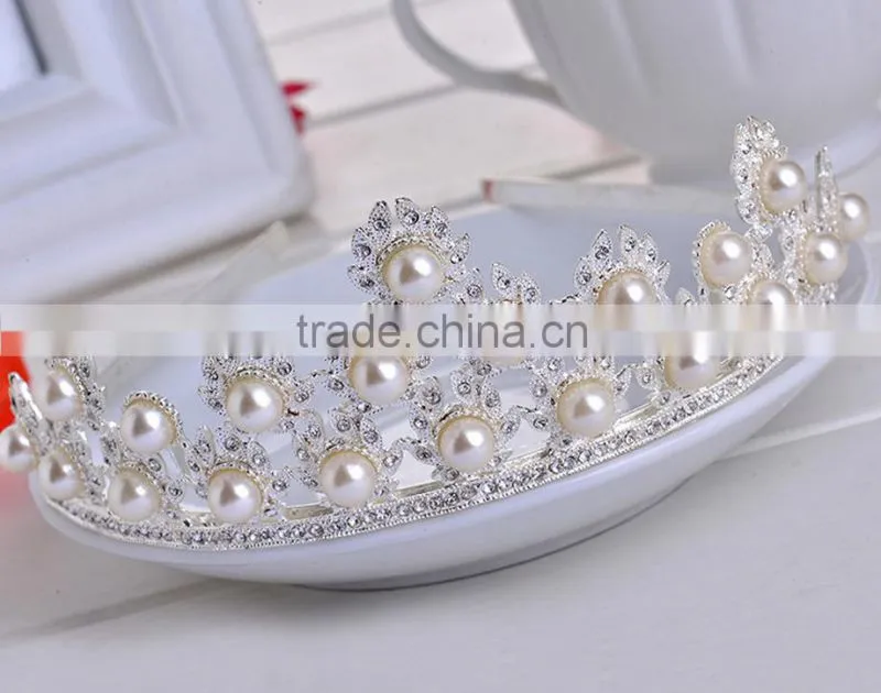 New design crown and tiaras with high qualiy wedding hair accessories