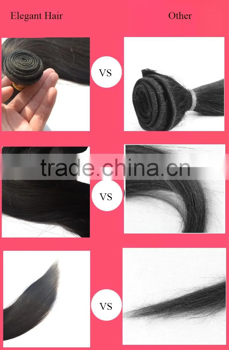 Wholesale 7A European hair extensions Straight wave 100% Human Virgin Hair extensions
