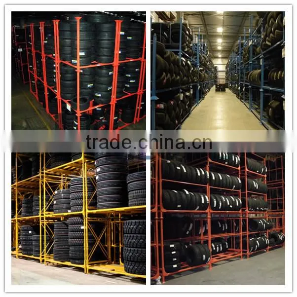 Warehouse storage steel tire pallet rack