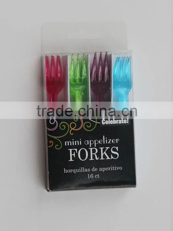 Light weight custom pp plastic forks, custom made disposable fork