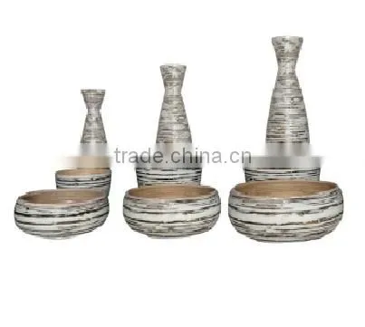 bamboo flower pot
