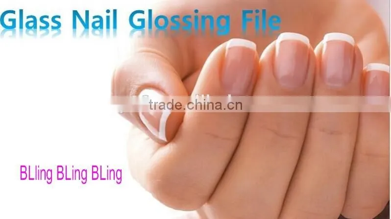 High tech hot korean glass gloss nail file glass fiber nail polishing tool polish tool