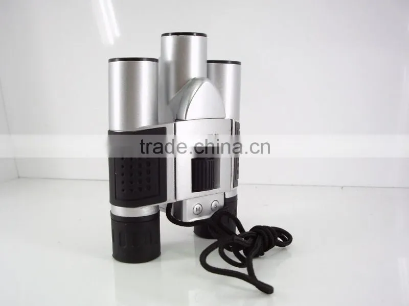 2016 factory price high quality 300k/25mm objective lens binoculars combind with digital camera for outgoing or traveling