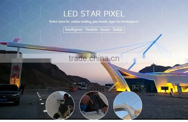 intelligent matrix control LED curtain wall light