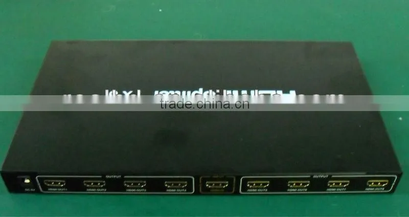 v1.4 1x8 port HDMI Splitter 1080p with hdcp key