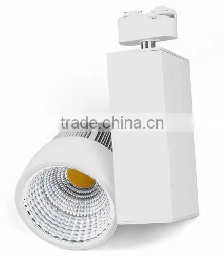 European style Dimmable 30W COB LED Tracklight