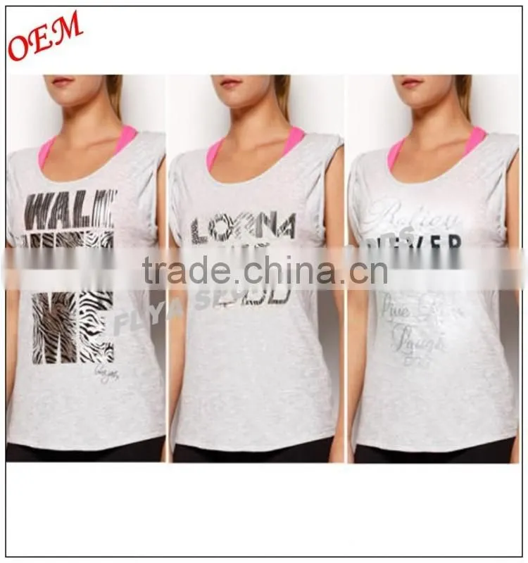 Ladies GYM Yoga Singlet Multi Tank Top Tee