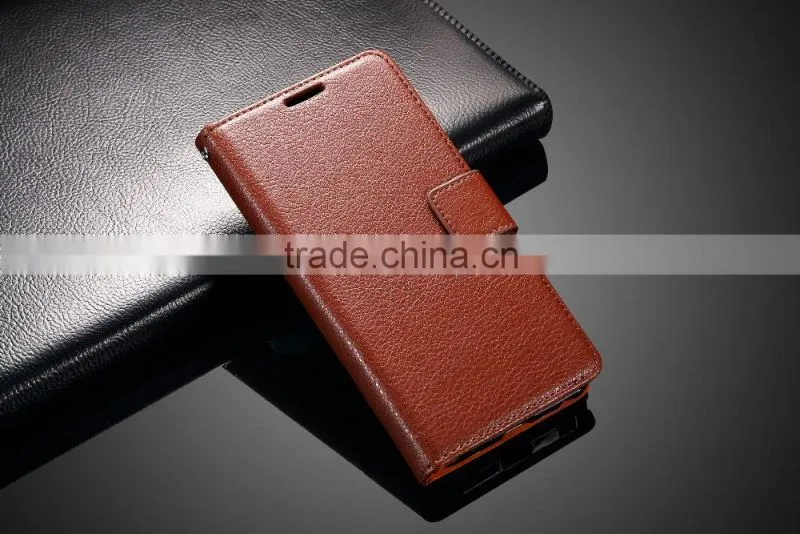 MMT Litchi Grain with Buckle PU Leather Wallet Case with Card Slot Case with PC Back Cover For Google 5X MT-4927