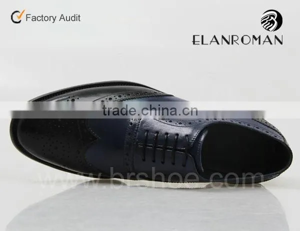 Newest brogue genuine leather men shoes
