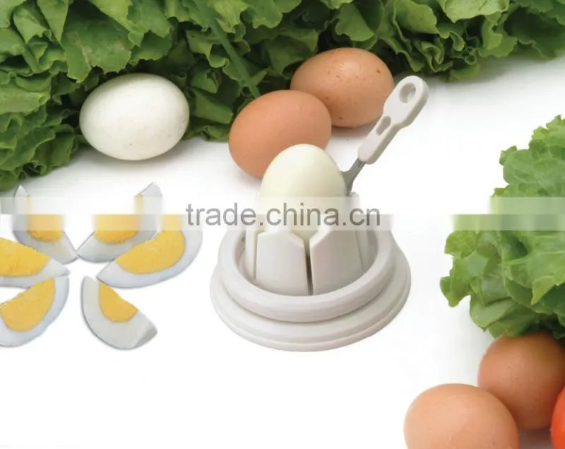 PP+S/S 12.3*9.5*5.6 Kitchen tools fancy egg cut/egg slicer
