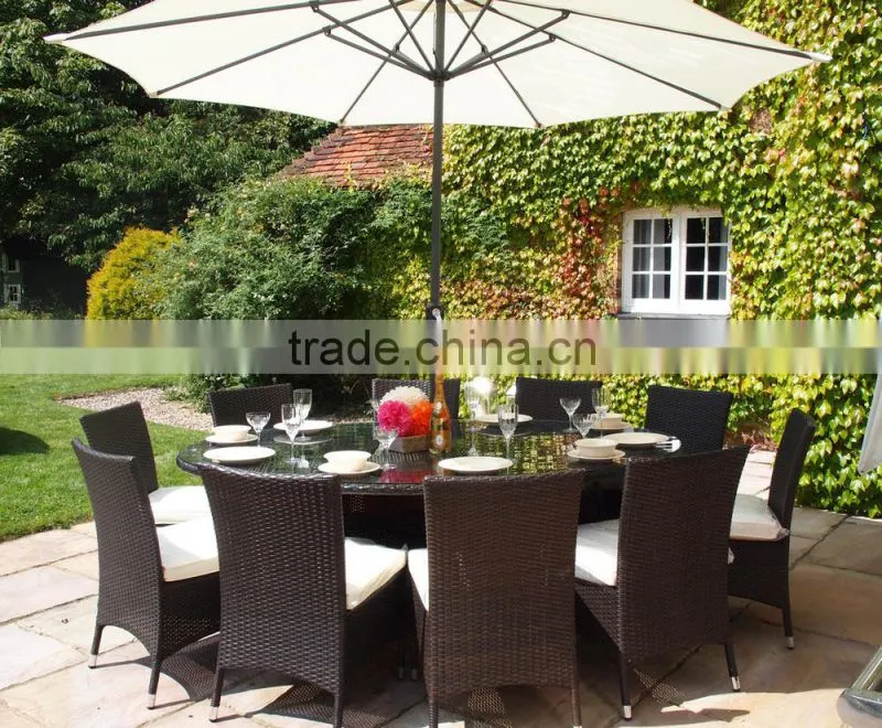 PE rattan outdoor furniture dining table and chair (DH-N9075)
