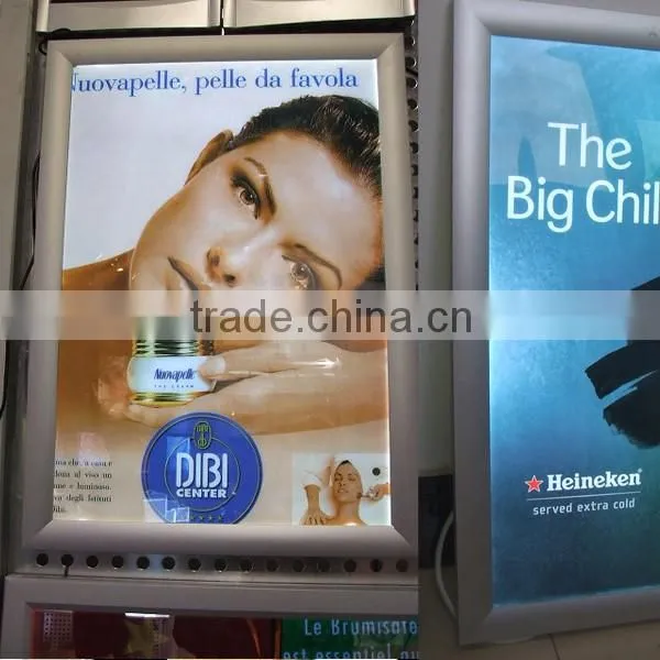 Edgelight AF13 Clip Type Single side Advertising display rectangle Aluminous light box made in Shanghai China