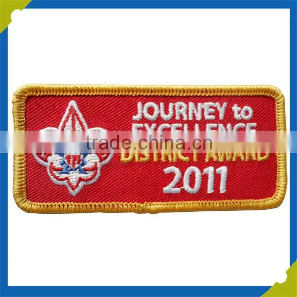 Custom made personalized embroidery patch cheap price embroidered label