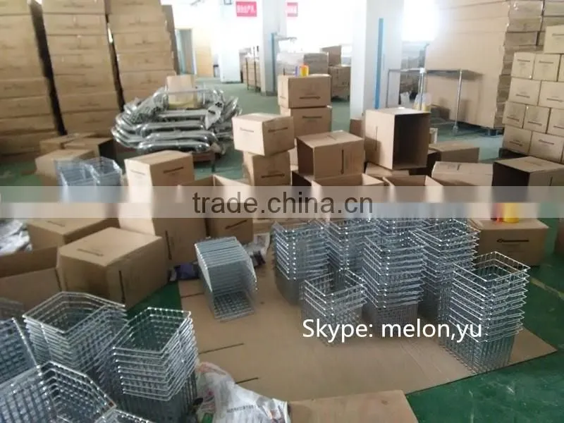 Small Metal Baskets for hospital/Chrome Wire Baskets/Wall Pannel Baskets