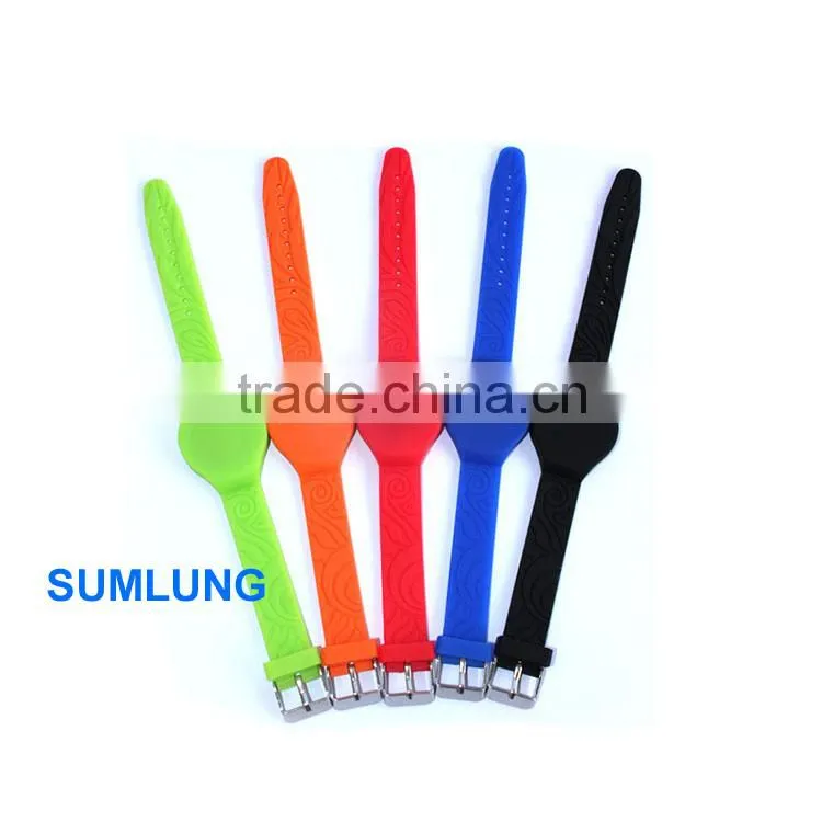 Colorful waterproof 125KHz EM Proximity RFID Wristband 9 colors for your choices