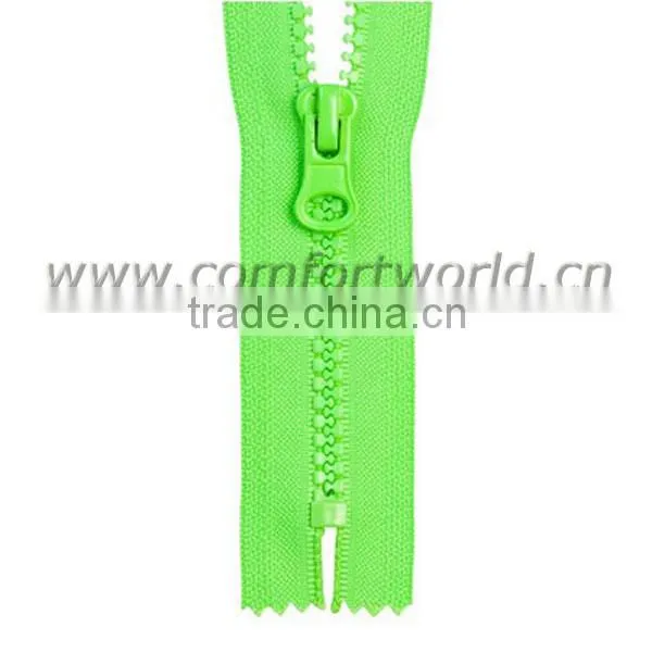 #5 Plastic Zipper gold teeth and tape