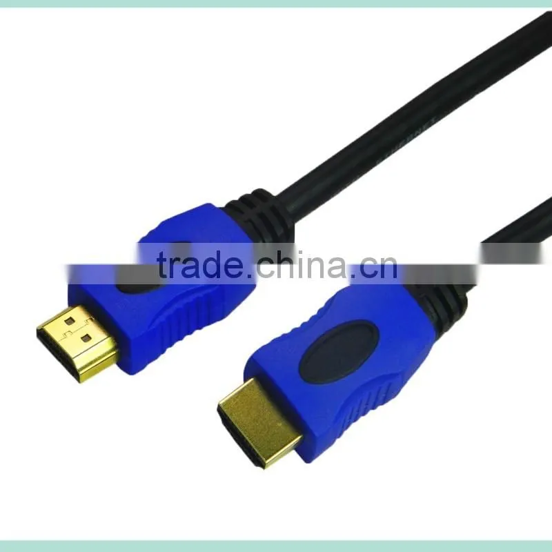 Blue high speed HDMI Cable with Ethernet and Gold connector support 3D and 4K from 0.5-100m