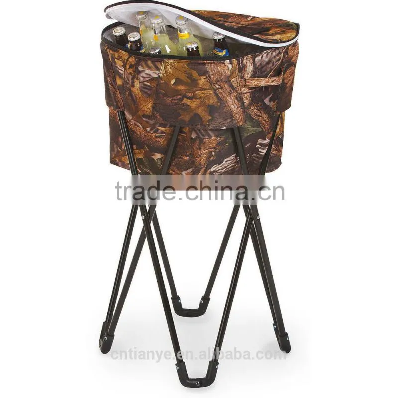 outdoor folding ice bucket beer cooler bucket