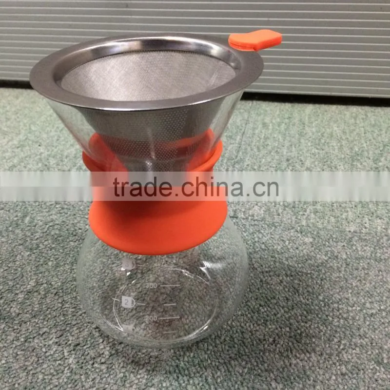 300ml Glass Manual Coffee Drip Kettle Drip coffee maker