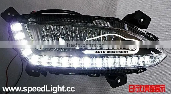 New Arrival Daytime Running Lights LED Santa FE 2013 Accessories