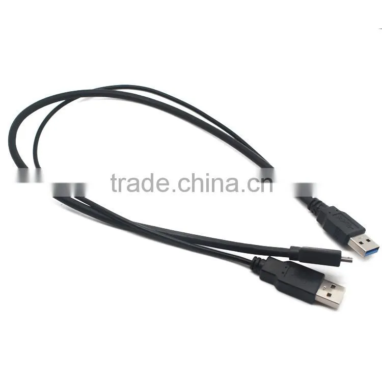 USB 3.0 A Y Cable to Micro Usb3.0 BM with Usb2.0 cable