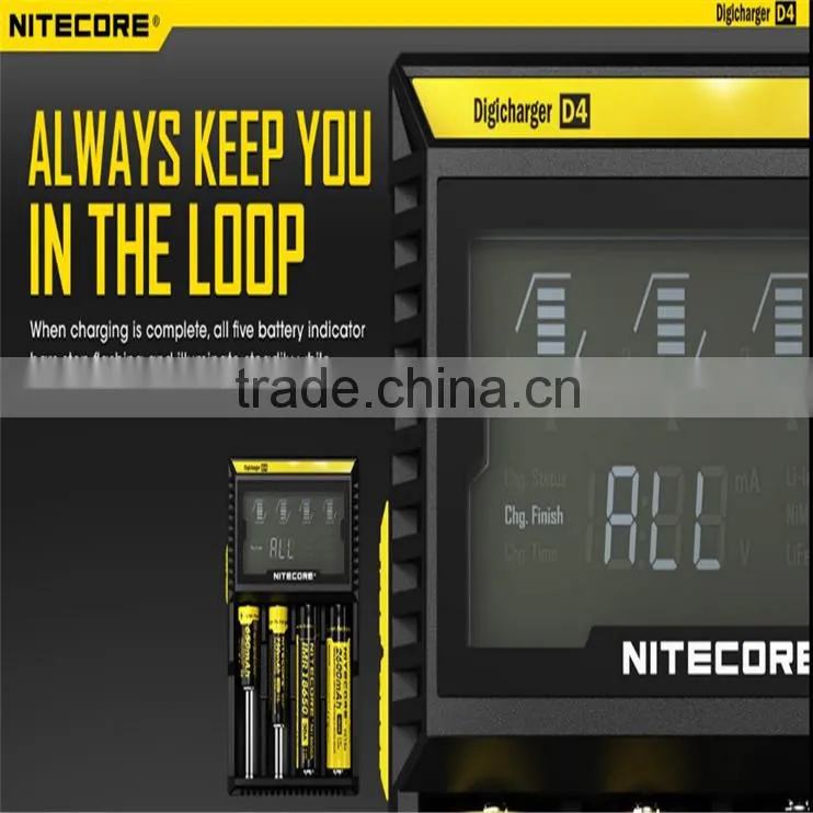 Hot seller Nitecore Charger i2 i4 d2 d4/diesel generator battery charger Nitecore D4 battery charger