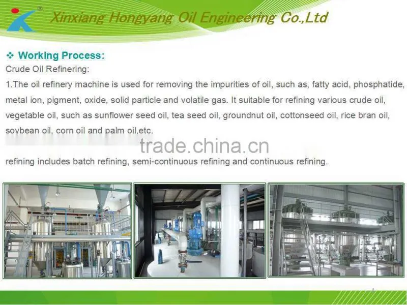 new design and technology crude Linseed oil refining machine with resonable price and with best quality