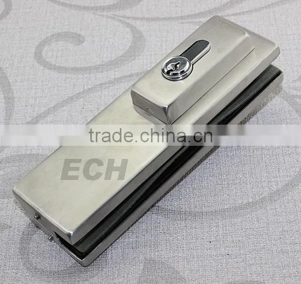 showcase frameless stainless steel sliding glass door lock