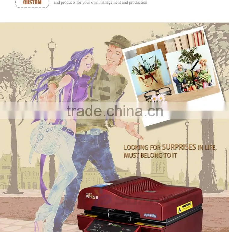 Sunmeta factory directly blank sublimation square glass photo frame with clock BL-26