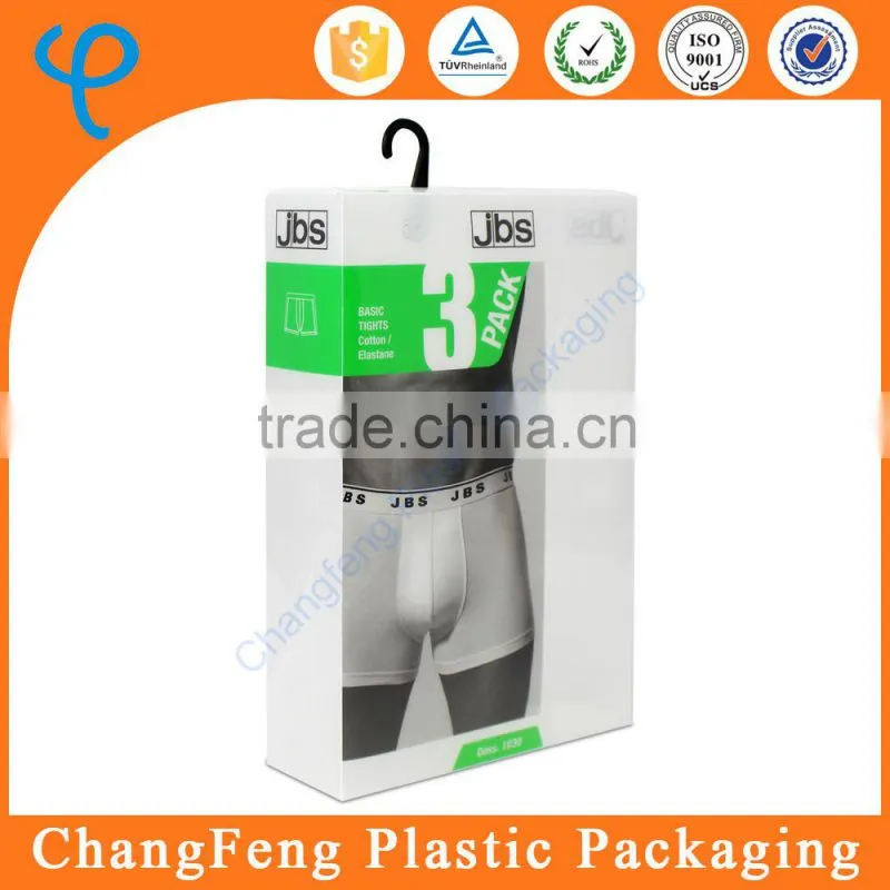 Cutom Logo Design Underwear Packaging Plastic