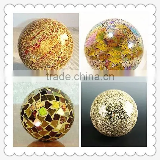 2016 Newest 10 inches mosaic murano glass gazing solar garden ball